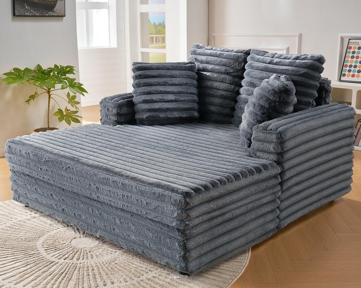 DreamLounge® XL - Plush Chaise Lounge Sofa